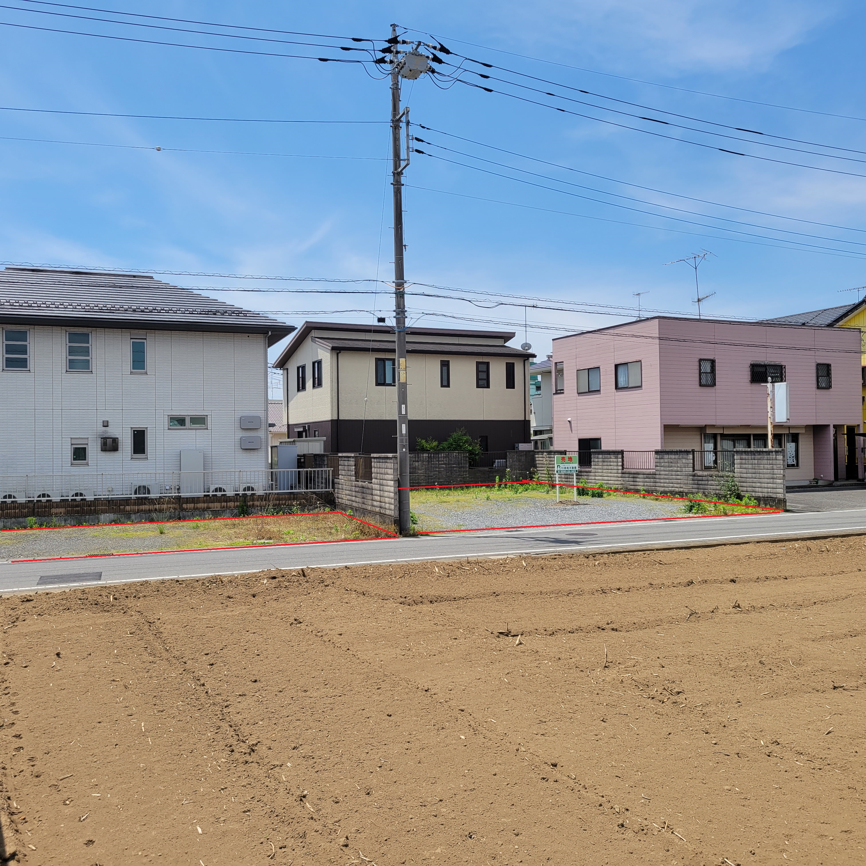 売　地　佐野市富岡町