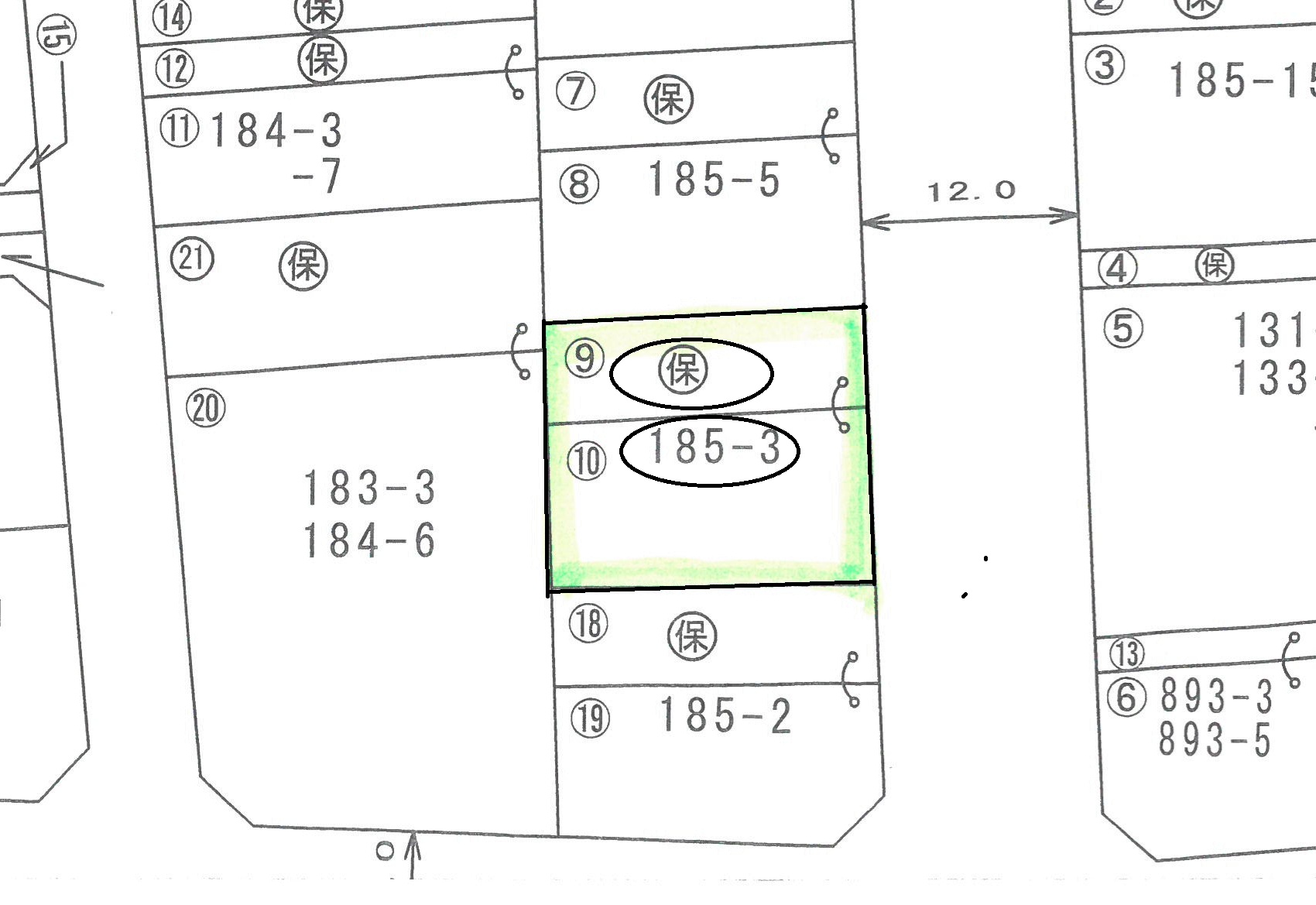 売　地　館林市新宿二丁目